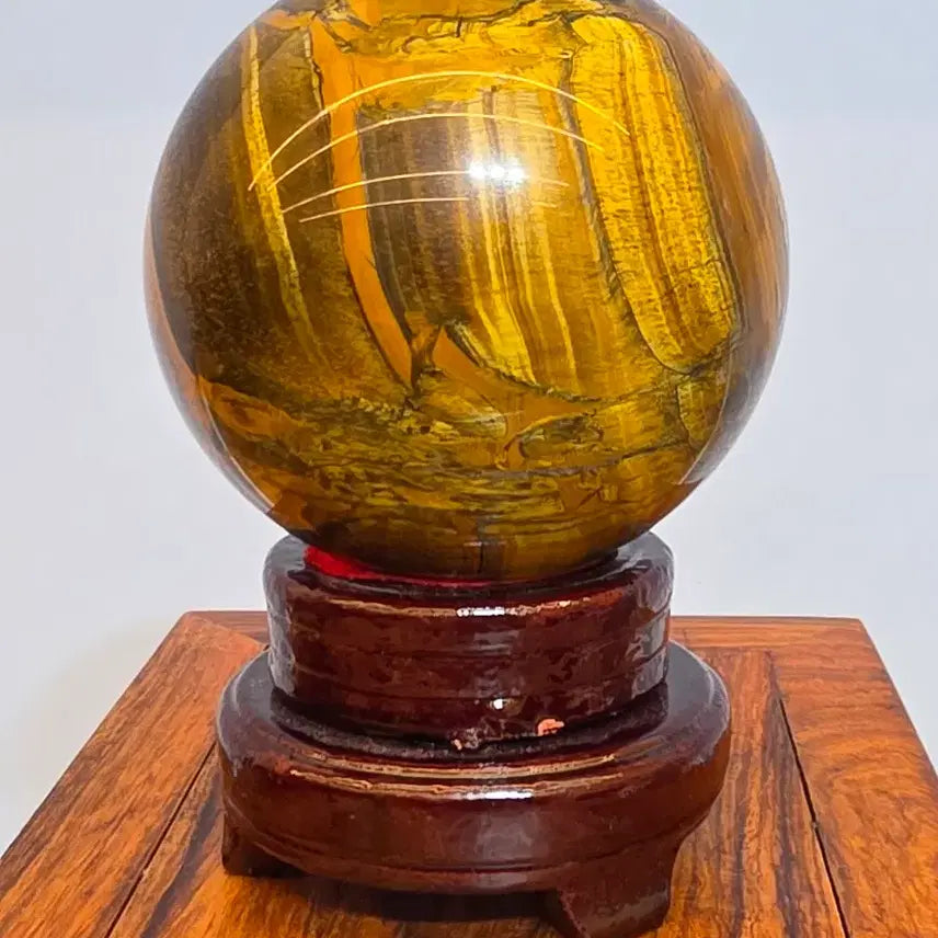 [BUNJANG] Tiger Eye Large Polished Stone / 26082414 좋은 기운을 내뿜는 영롱한 호안석 타이거아이 대작 구가공석 광물 수석 팝니다