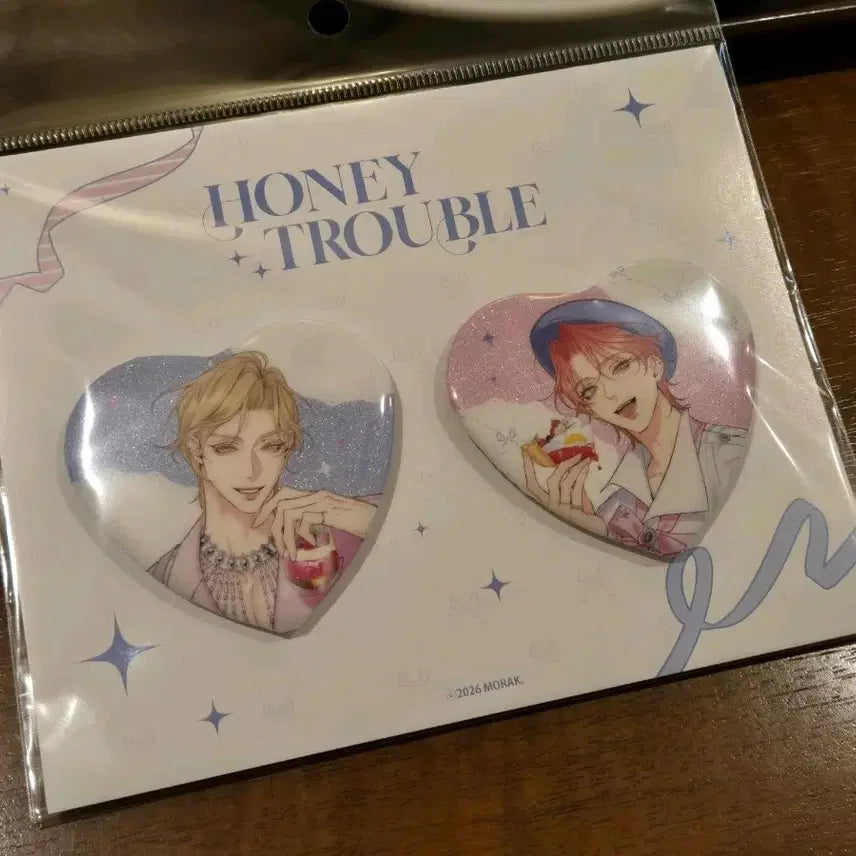[BUNJANG] Honey Trouble Japan Pop-up Heart Can Badge / 허니트러블 일본 팝업 하트 캔뱃지