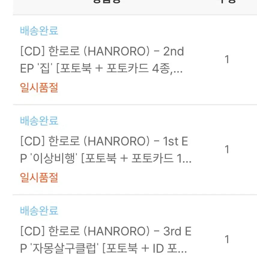 [BUNJANG] Hanroro 1st, 2nd, 3rd Album Bundle Set (Sealed) / 한로로 1집 2집 3집 미개봉 앨범 이상비행 집 자몽살구클럽 cd