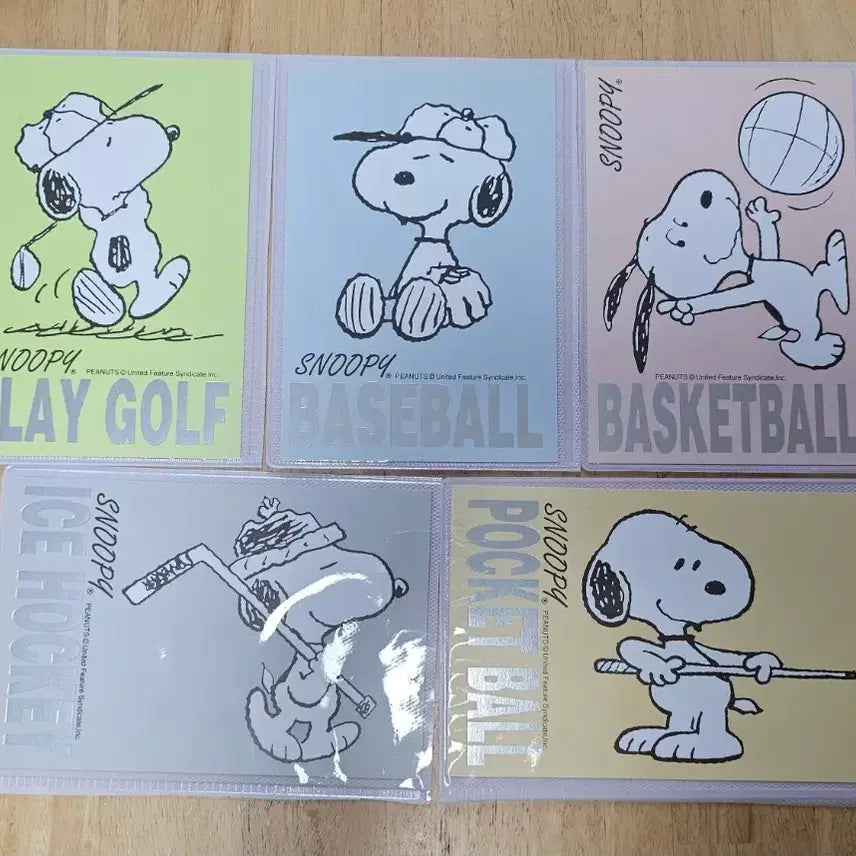 [BUNJANG] Barunson Peanuts Snoopy Vintage Postcards (19-Piece Set) / 90년대 고전 바른손 피너츠 스누피 빈티지 엽서 19장 풀세트 (다이컷/은박 포함)
