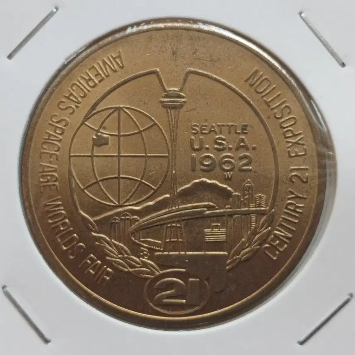 [BUNJANG] 1962 Seattle Expo Commemorative Dollar Coin / 1962 미국 시애틀 엑스포 1달러 기념 코인
