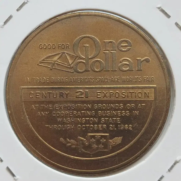 [BUNJANG] 1962 Seattle Expo Commemorative Dollar Coin / 1962 미국 시애틀 엑스포 1달러 기념 코인
