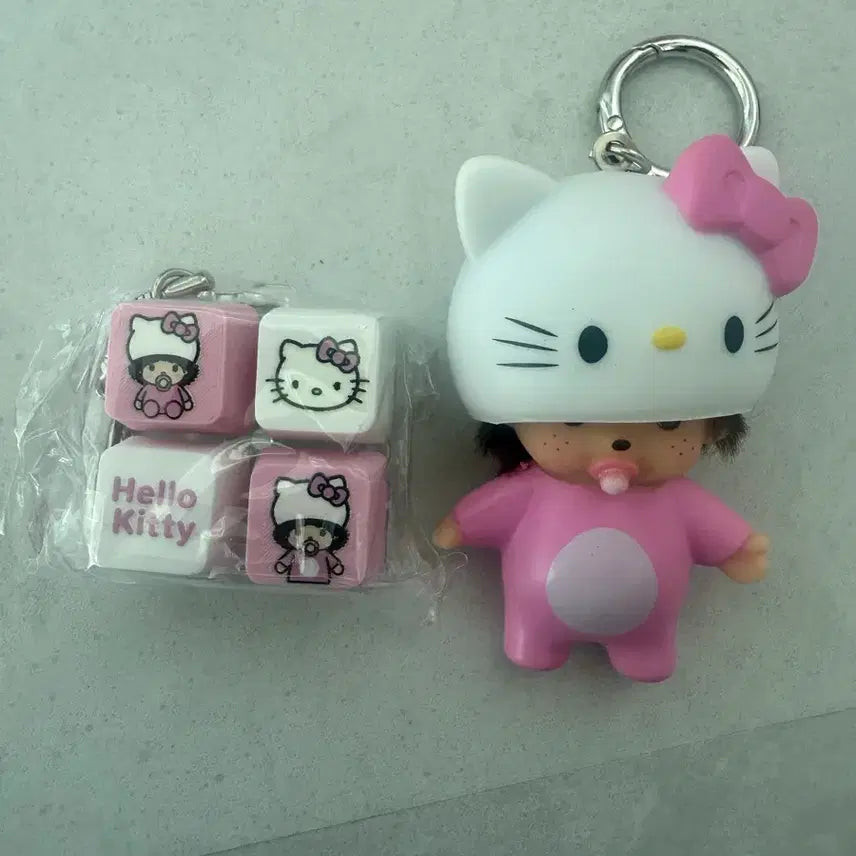 [BUNJANG] Monchhichi Character Keycap Doll Keychain / 캐릭터 몬치치 키캡 인형 키링