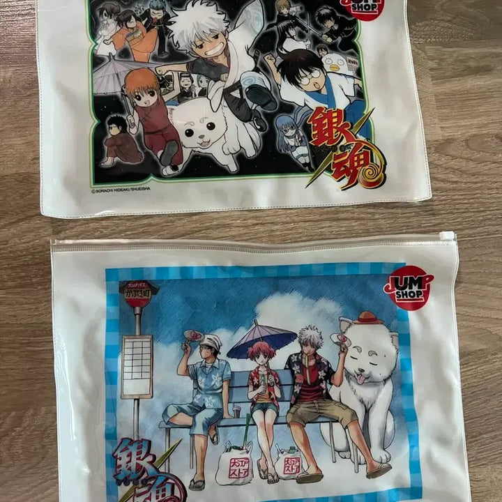 [BUNJANG] Gintama Jump Shop Pouch Set (2 Types) / 은혼 점프샵 파우치 2종 세트