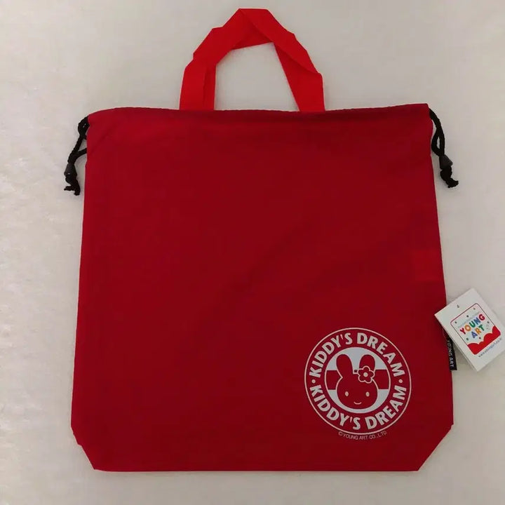 [BUNJANG] Vintage Youngart Kiddy Drawstring Pouch Bag / 빈티지 영아트 키디 주머니 가방 / 고전 문구 체리펫 피피 푸키 팬시 조리개 보조가방