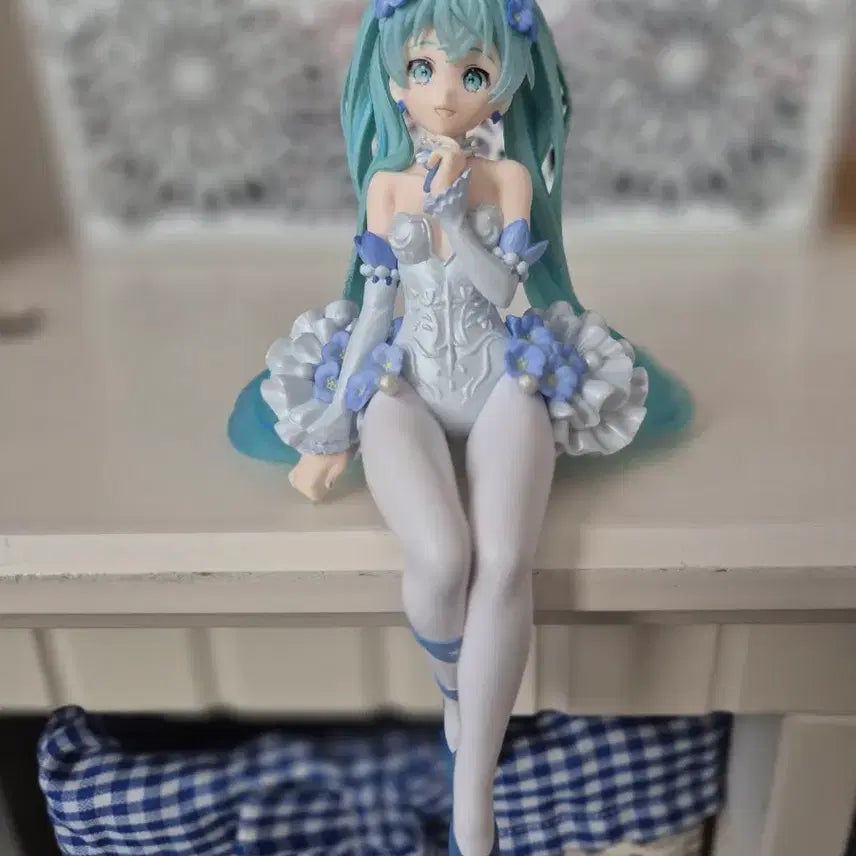 [BUNJANG] Hatsune Miku Nemophila Noodle Stopper Figure / 하츠네미쿠 네모필라 누들스토퍼 피규어