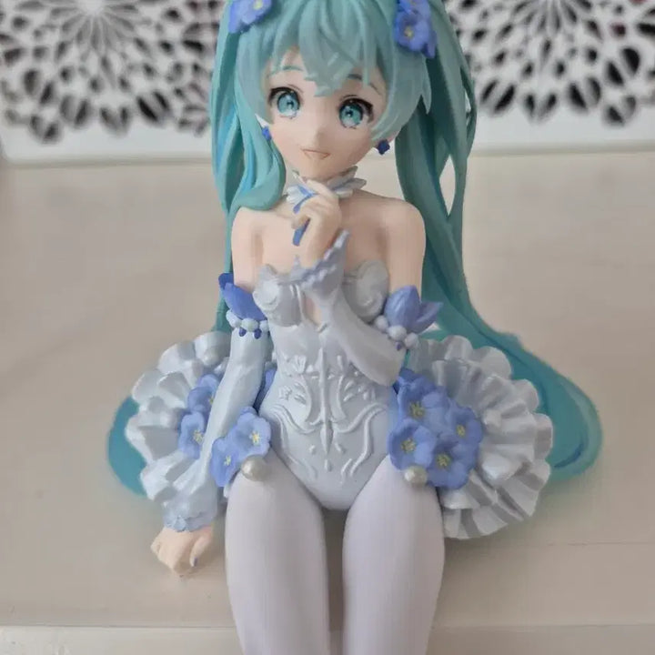 [BUNJANG] Hatsune Miku Nemophila Noodle Stopper Figure / 하츠네미쿠 네모필라 누들스토퍼 피규어