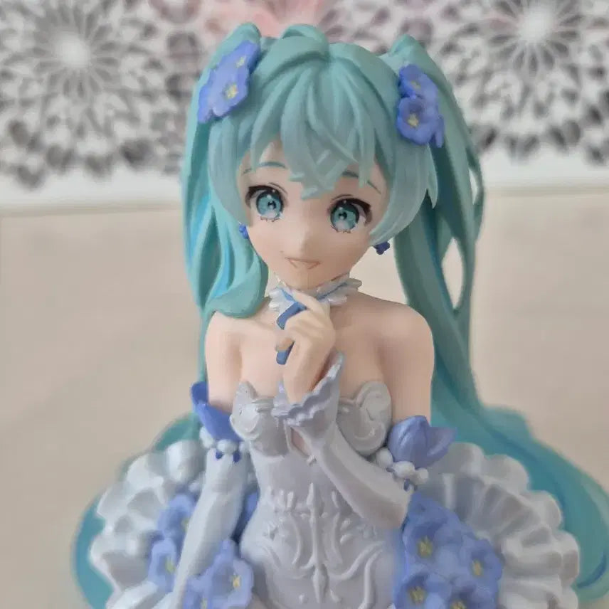 [BUNJANG] Hatsune Miku Nemophila Noodle Stopper Figure / 하츠네미쿠 네모필라 누들스토퍼 피규어