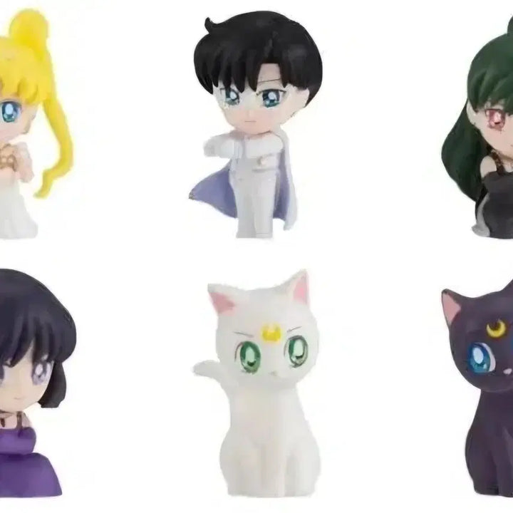 [BUNJANG] Sailor Moon Gacha Figure Cable Hugcot Vol. 4: Sailor Moon Eternal - Complete Set of 6 (Simple Unboxing) / 세일러문 가챠 피규어 케이블 허그코트 4탄 극장판 이터널 6종 단순개봉