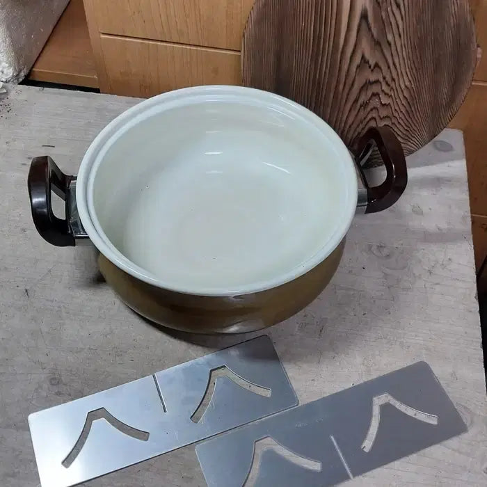 [BUNJANG] Unused Japanese Enamel Hot Pot / Oden Pot with Divider / 미사용 일본 법랑 샤브샤브/ 오뎅 냄비