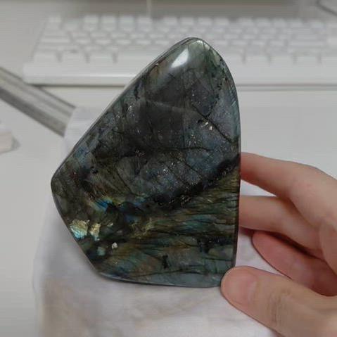 [BUNJANG] Medium Labradorite Freeform / 레어컬러) 중형 래브라도라이트 프리폼 (영상있음)