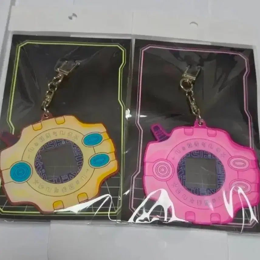 [BUNJANG] Digimon Adventure Digivice Acrylic Keychain Ruki &amp; Nari Bundle Set / 디지몬 어드벤처전 디지바이스 아크릴 키링 리키&amp;나리 일괄