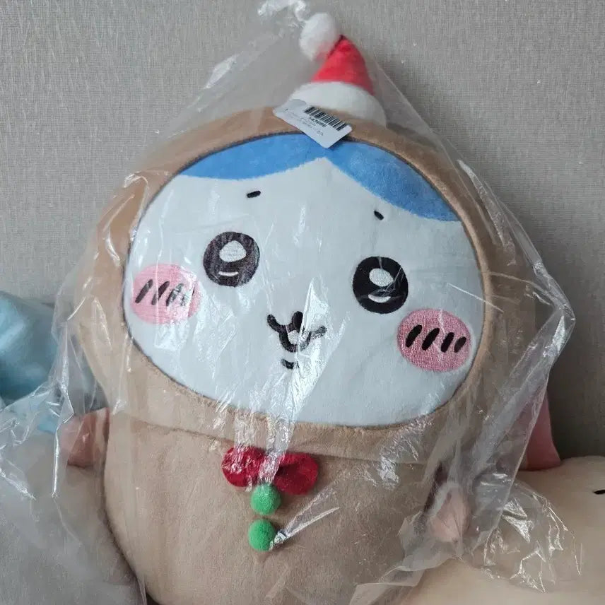 [BUNJANG] Chiikawa Hachiware (Parted Hair) Christmas Gingerbread Man Plush / 먼작귀 치이카와 하치와레 (가르마) 크리스마스 진저맨 인형