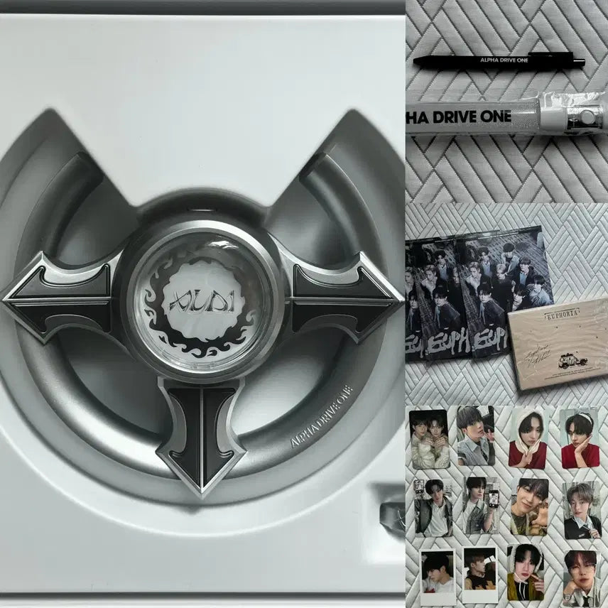 [BUNJANG] AlphaDriveOne Official Lightstick + Temporary Lightstick + Album &amp; Photocard Bundle / 알파드라이브원 공식 응원봉 + 임시응원봉 + 앨범 및 포카 + 팬클럽 기프트