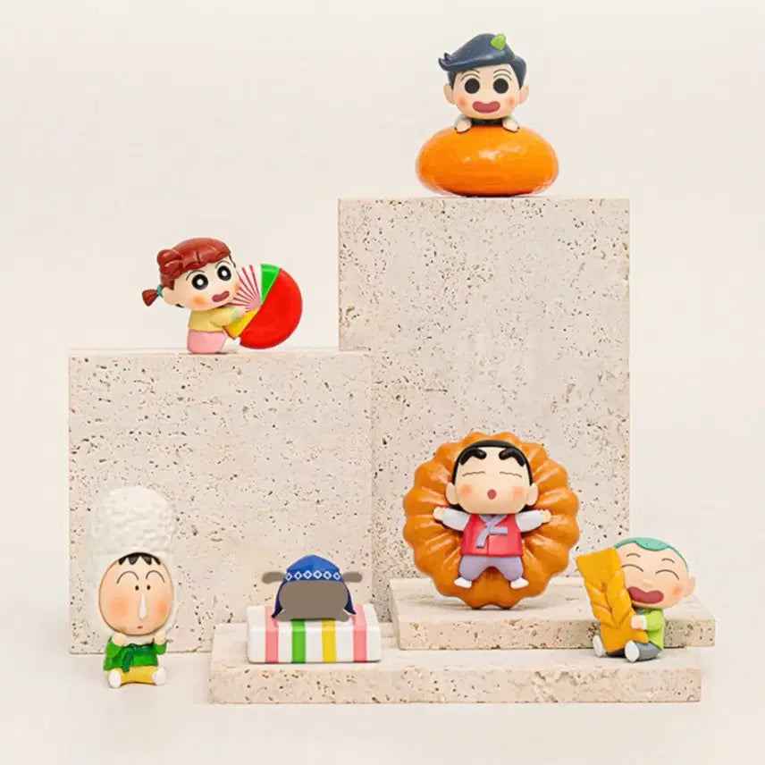 [BUNJANG] Crayon Shin-chan Kwangya Random Figure Gacha Bundle Set (Mint Condition) / (미개봉) 짱구는 못말려 짱구 한과 랜덤 피규어 가챠 철수 훈이 일괄 판매