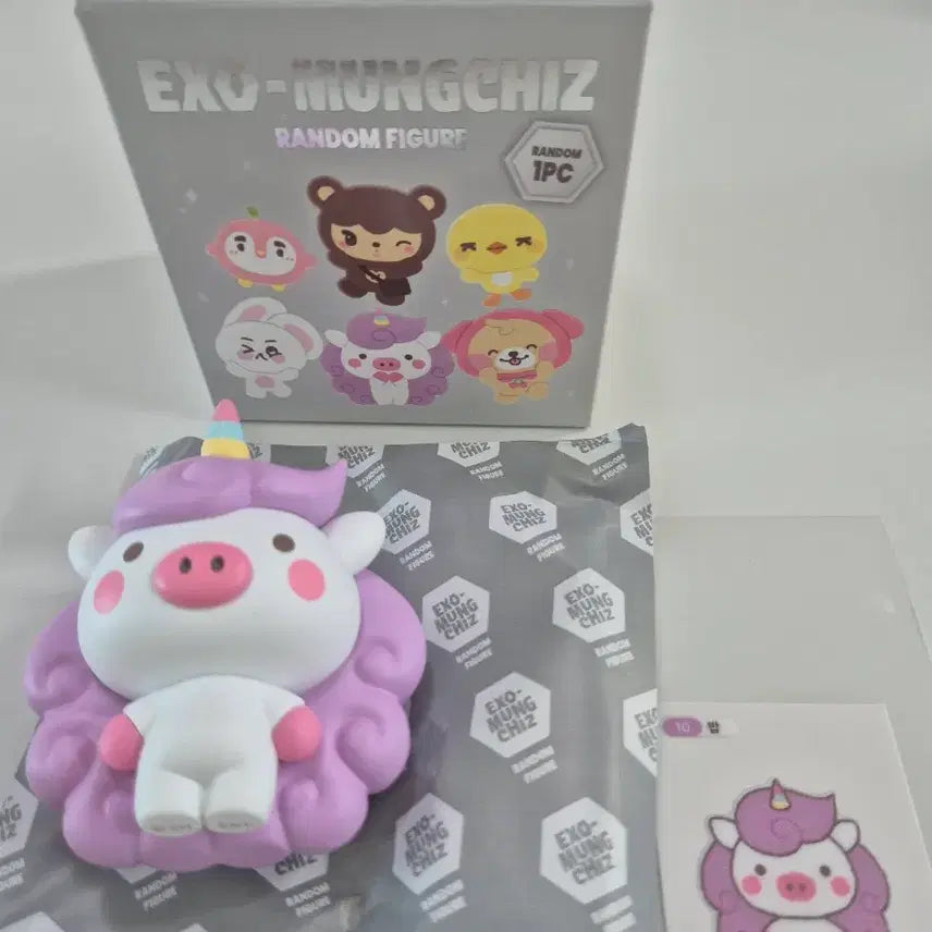 [BUNJANG] EXO Kyungsoo D.O. Ddibu Seal Figure Bundle Set / 엑소 뭉치즈 밥(레이)피규어+띠부실 원가양도해요