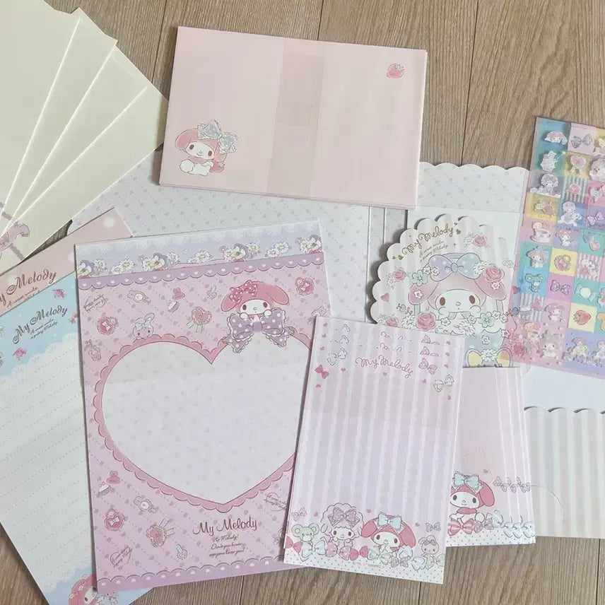 [BUNJANG] Sanrio My Melody Stationery Set / (네고문의 가능) 산리오 마이멜로디 편지지 세트