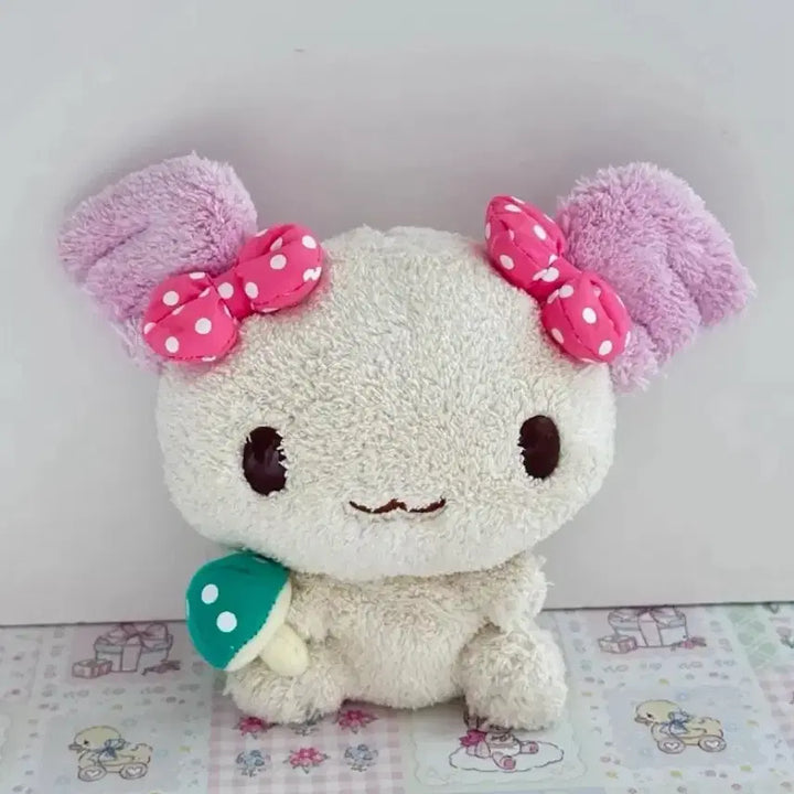 [BUNJANG] Sanrio Cinnamoroll Azuki Mushroom Plush Moka / 산리오 시나모롤 시나모엔젤스 아즈키 버섯 인형 모카