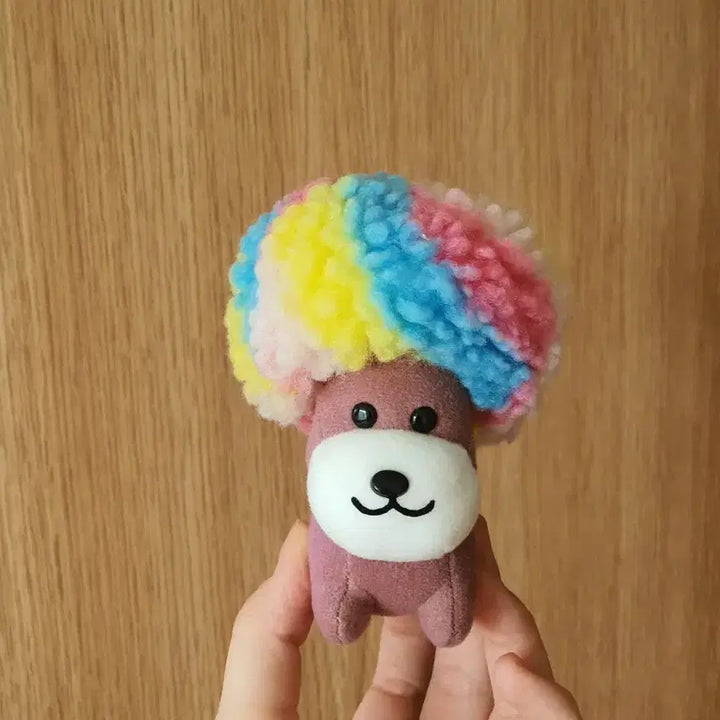 [BUNJANG] San-X Classic Afuromoken Plush / 산엑스 고전 아프로켄 인형 솜사탕머리