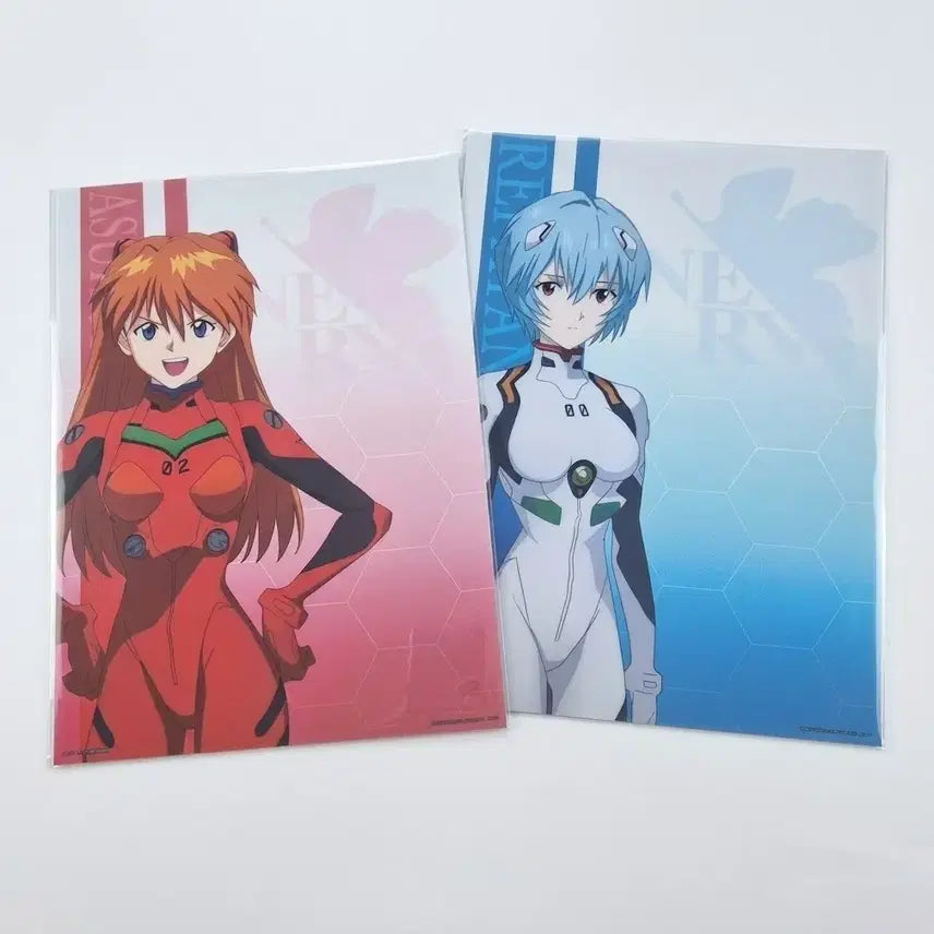 [BUNJANG] Evangelion Rei Ayanami &amp; Asuka Langley Soryu A3 Poster Bundle Set / 일괄) 에반게리온 레이 아스카 쿠지 h상 포스터 A3사이즈 미소녀