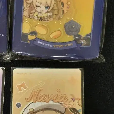 [BUNJANG] Genshin Impact Arlecchino Box Jelly Navia Shaker &amp; Photocard Bundle Set (Sealed) / 원신 박맛젤 나비아 쉐이커, 포카 일괄