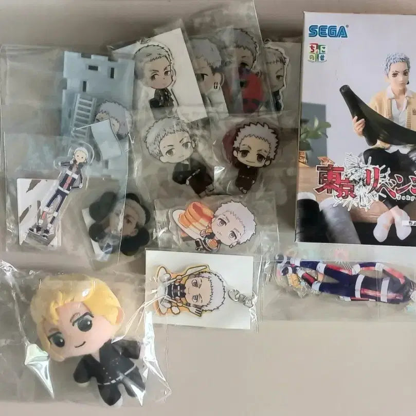 [BUNJANG] Tokyo Revengers Mitsuya Goods Bundle Set (+ Takemichi Plush) / 도쿄 리벤저스 도리벤 미츠야 굿즈 일괄 판매 (+타케미치 누이)