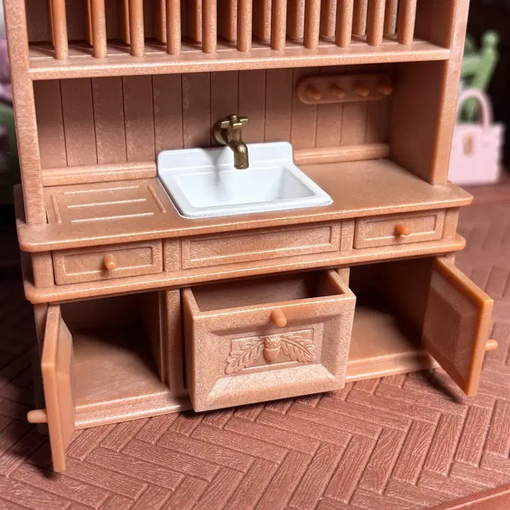 [BUNJANG] Sylvanian Families Old Collection Sink / 실바니안 올드 접시장 싱크대