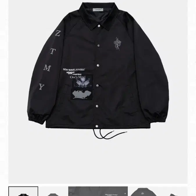 [BUNJANG] Zutto Mayoi MADNIGHT Coach Jacket Black L / 즛토마요 MADNIGHT Coach Jacket (블랙) L