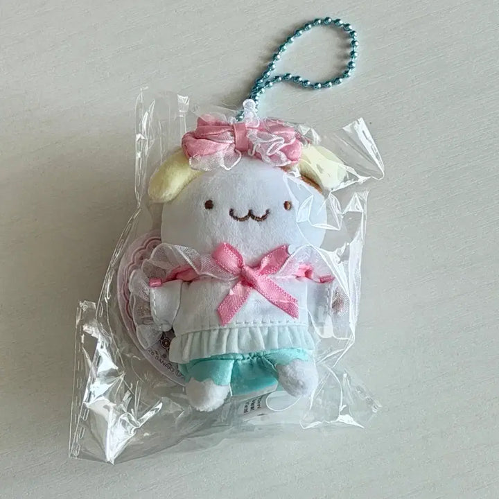 [BUNJANG] Sanrio PomPomPurin Muffin Mascot Keychain 30th Anniversary Plush / 폼폼푸린 머핀 무뉴구루미 환대 파티 시리즈 마스코트 키링 30주년 인형 산리오