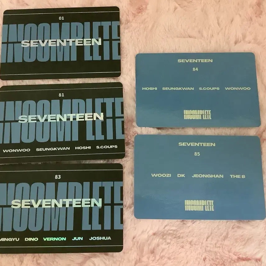 [BUNJANG] Seventeen Incomplete Group Trading Card / 세븐틴 인컴플릿 단체 트레카