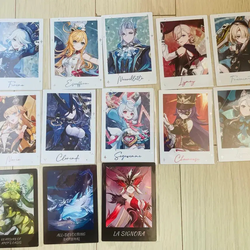 [BUNJANG] Genshin Fontaine Cheki Bundle / 원신 폰타인 fes체키 12장 일괄