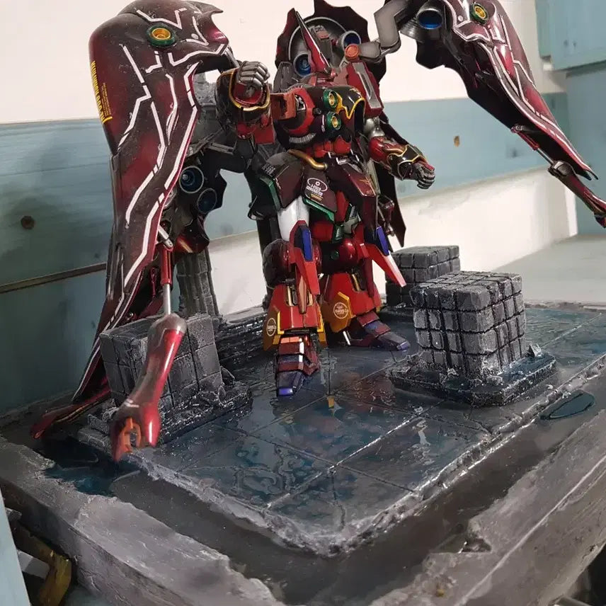 [BUNJANG] Custom Diorama Base Robot Figure with Wings / 디오라마베이스 리페어작택포 65000원