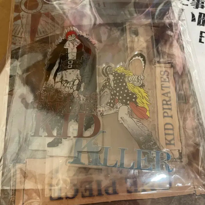 [BUNJANG] One Piece Pirate Flag Eustass Kid Eustass Killer Acrylic Stand / 원피스 해적기 아크릴  키드 킬러