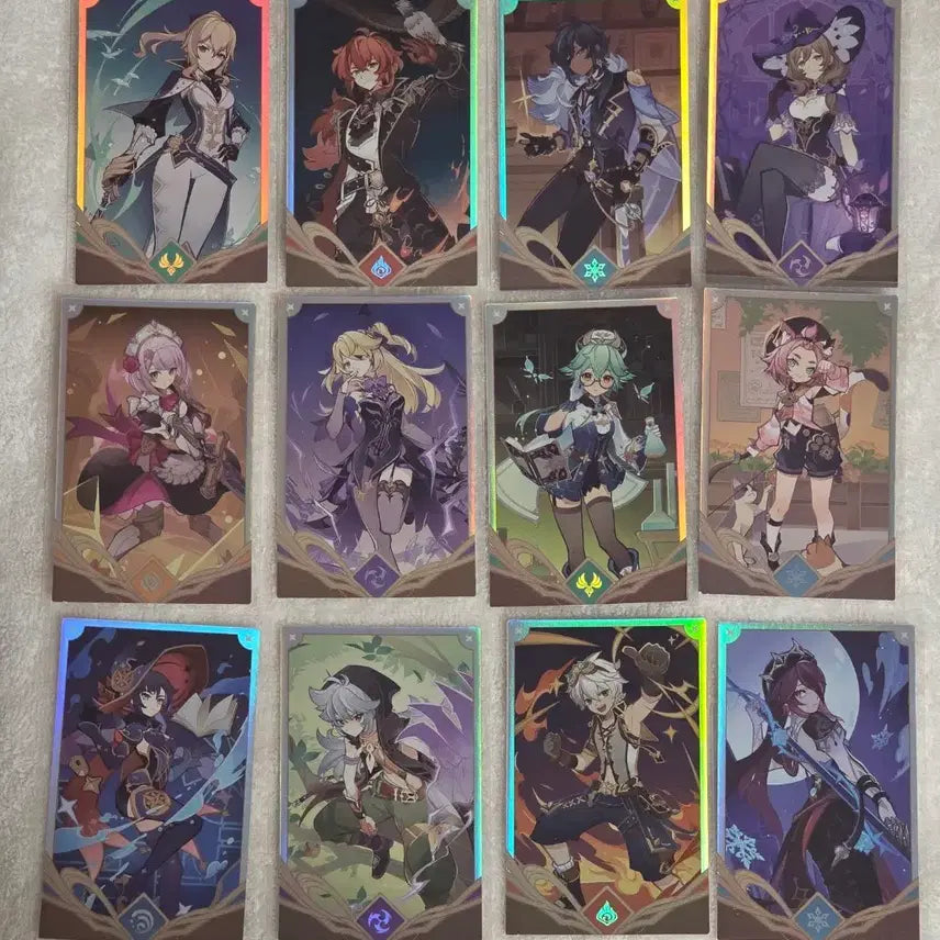 [BUNJANG] Genshin Impact Cafe Ilsungso 24 Card Bundle Set / 원신 카페 일성소 24장 일괄