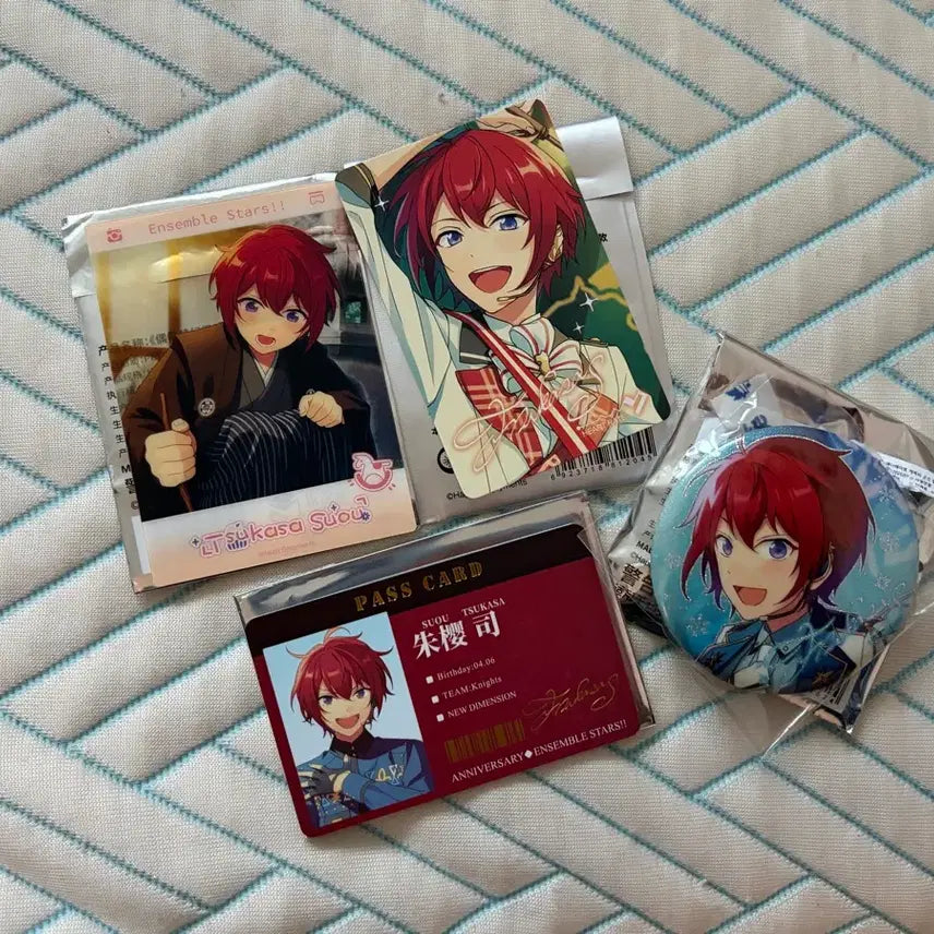 [BUNJANG] Ensemble Stars! Knights Tsukasa Card Bundle Set / 앙스타 앙상블스타즈 나이츠 츠카사 클카 포카 지류 뱃지 일괄