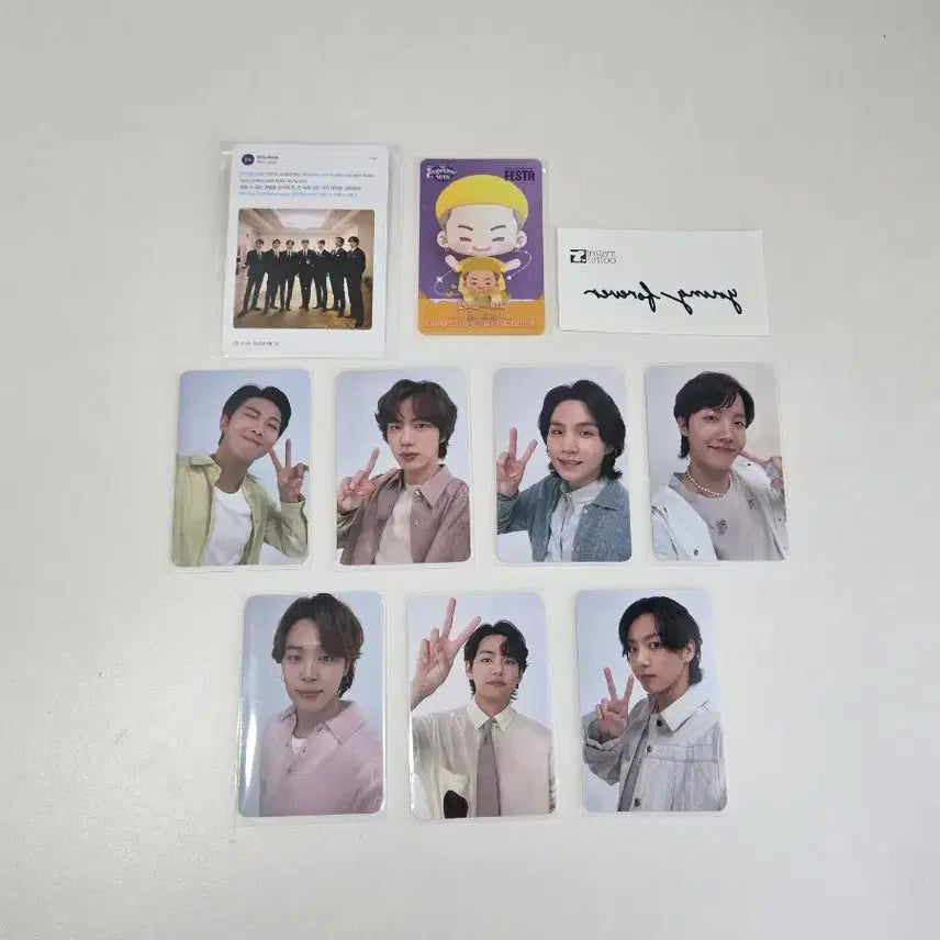 [BUNJANG] BTS 10th Anniversary ARMY LOUNGE Photocard Set (Festa) / 방탄 10주년 아미라운지 포카 세트 bts poca pc 페스타 희귀 오방