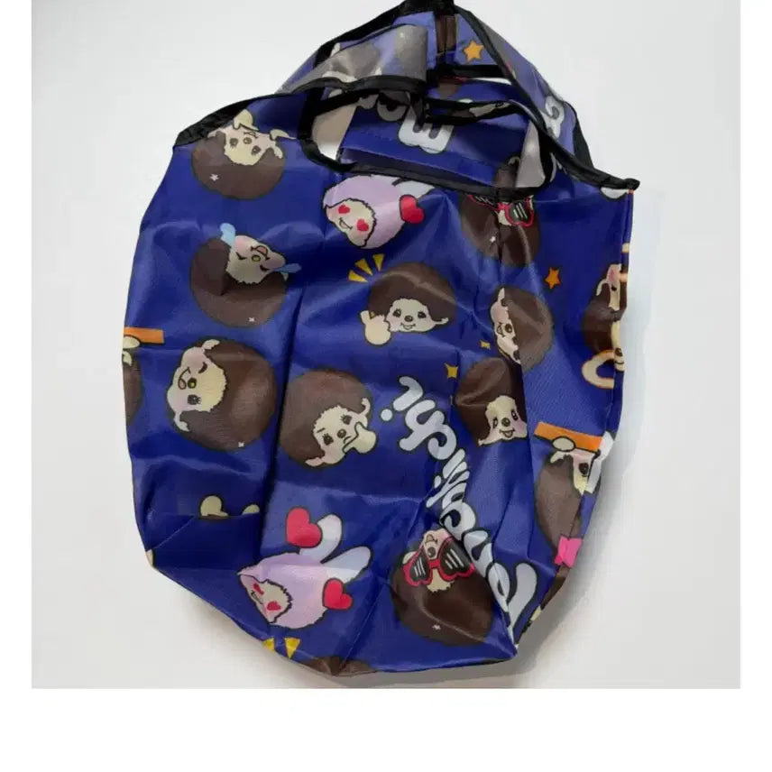 [BUNJANG] Monchhichi Portable Folding Shopping Bag / 몬치치 휴대용 접이식 장바구니