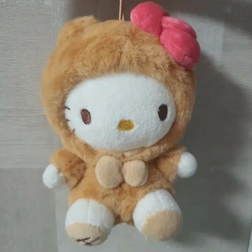 [BUNJANG] Hello Kitty Leopard Print Plush Charm / 헬로키티 인형키링 호피