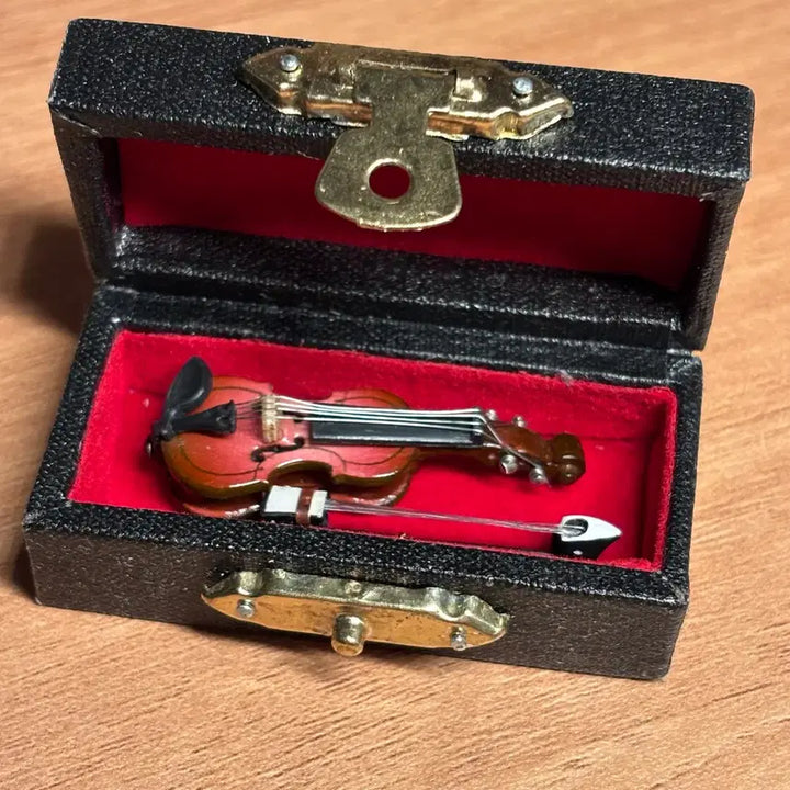 [BUNJANG] Miniature Violin Storage Case Set / 미니어처 바이올린 보관함 세트