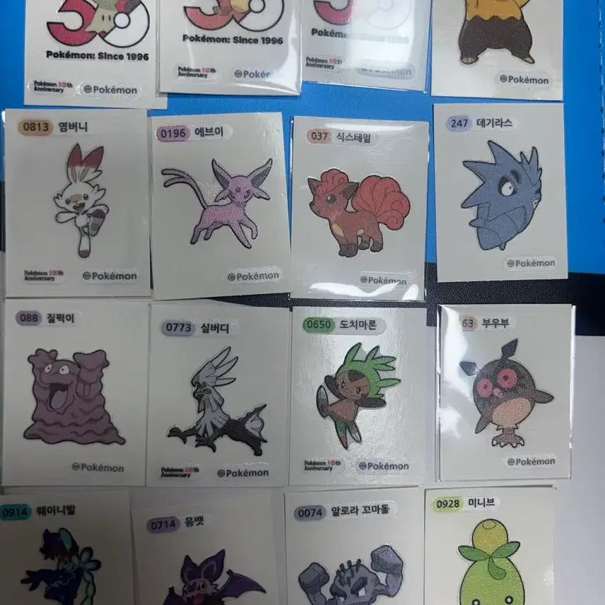 [BUNJANG] Pokemon Stickers / 포켓몬 띠부씰 판매