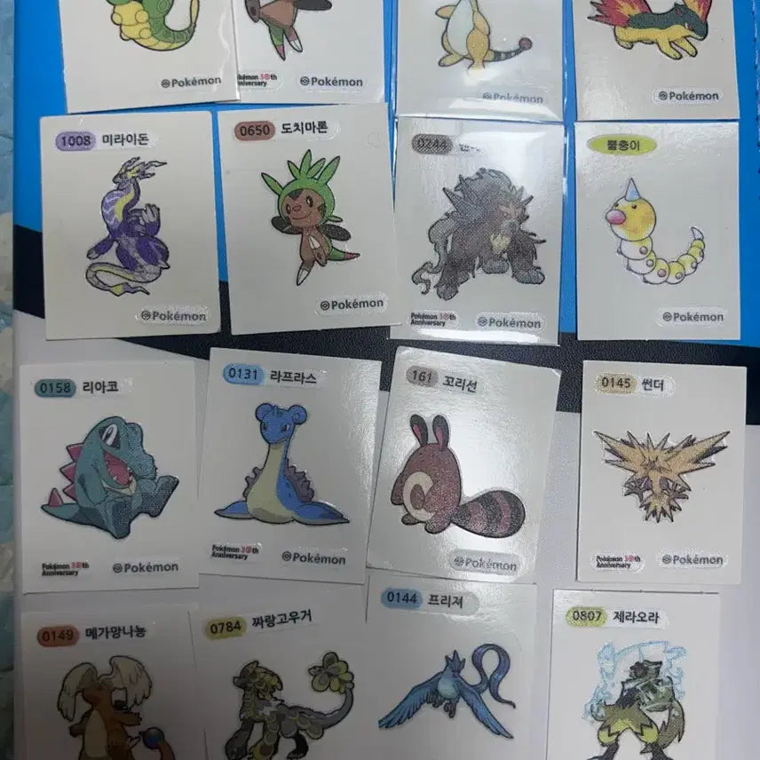 [BUNJANG] Pokemon Stickers / 포켓몬 띠부씰 판매