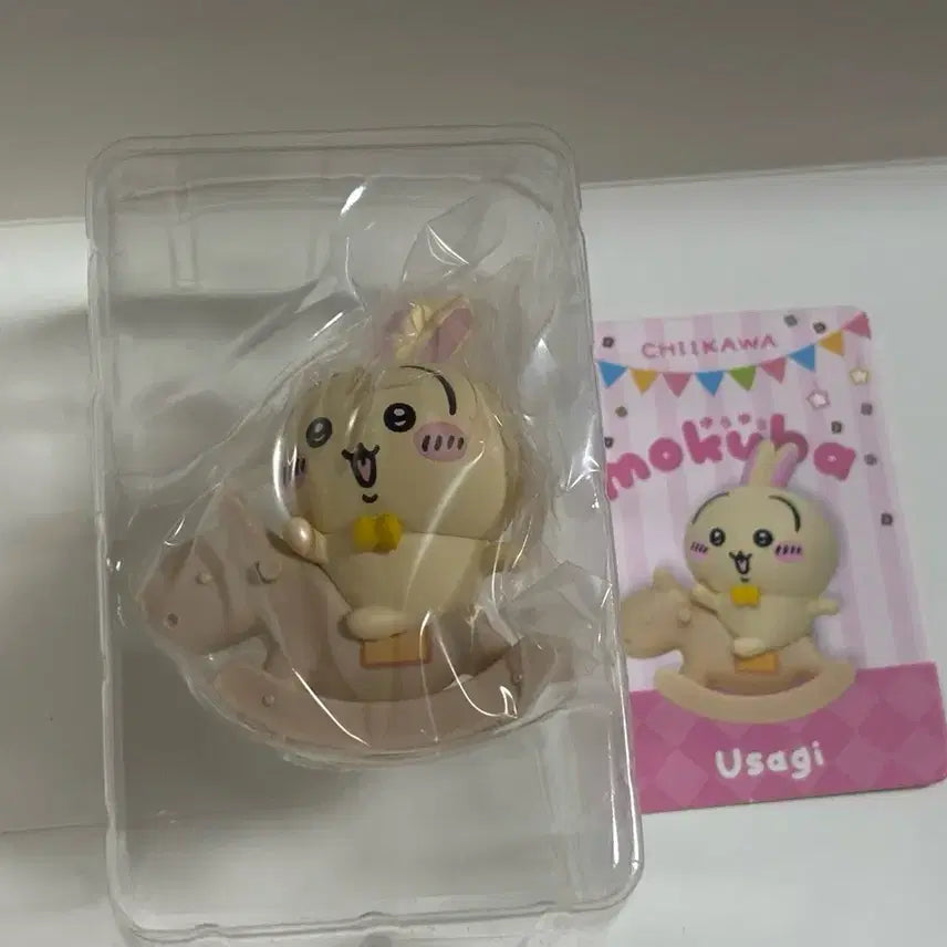 [BUNJANG] Chiikawa Rocking Horse Mokuba Figure Collection Usagi / 치이카와 흔들흔들 모쿠바 목마 피규어 컬렉션 우사기