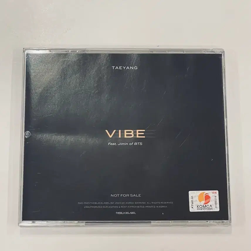 [BUNJANG] Taeyang VIBE (Feat. Jimin of BTS) Promotion CD / 태양 VIBE CD