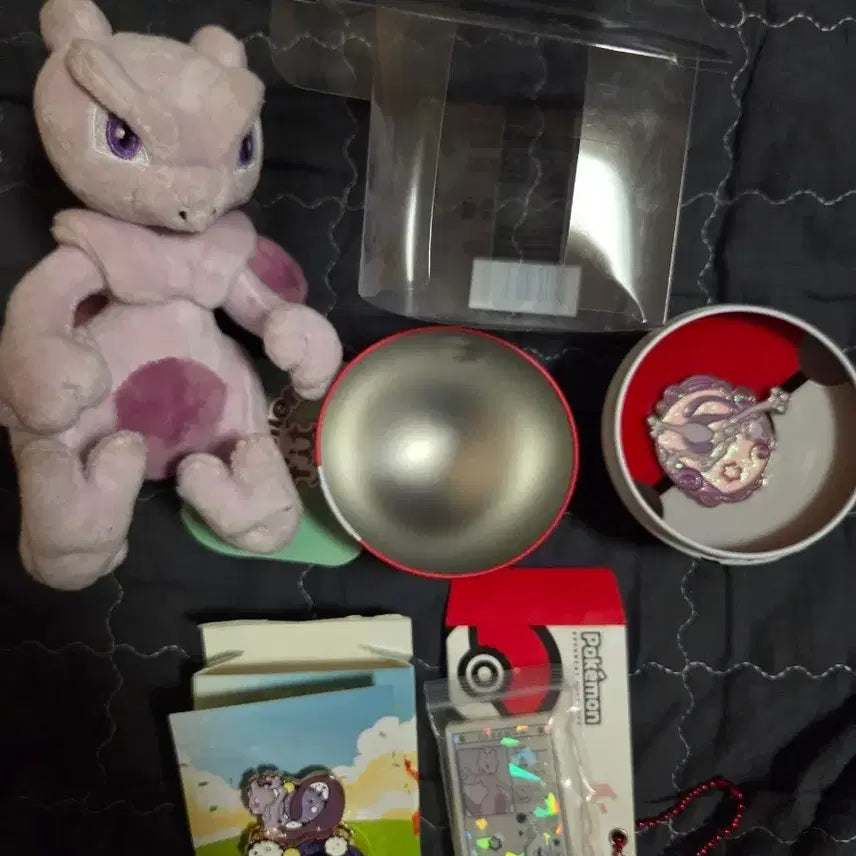 [BUNJANG] Pokemon Mewtwo Plush &amp; Goods Bundle Set / 포켓몬스터 뮤츠 인형 굿즈 세트 일괄 판매합니다.