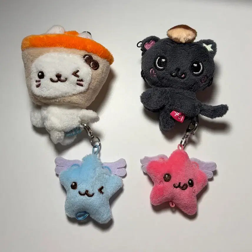 [BUNJANG] Kuri Bubble Nyan Lightstick Keyring Bundle Set / 현물) 쿠리 버블냥 응원봉 키링 일괄 양도