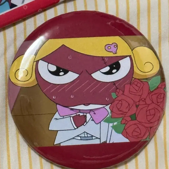 [BUNJANG] Keroro Gunso Giroro Canned Badge Set / 케로로 기로로 캔뱃지 기로로 뱃지 케로로 기로로