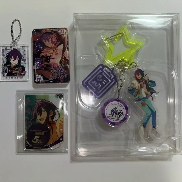 [BUNJANG] Ensemble Stars! Mayoi 7th Anniversary Jackpot Charm Bundle Set (4 Items) / 앙스타 마요이 7주년 잭팟 참 외 3개 아크릴 굿즈 일괄