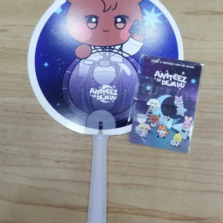 [BUNJANG] ATEEZ Jongho Aniteez in Dejavu Soundwave Entrance Photocard &amp; Fan Set / 에이티즈 종호 입장 포카 부채 사운드웨이브 Aniteez in Dejavu 애니티즈 팝업