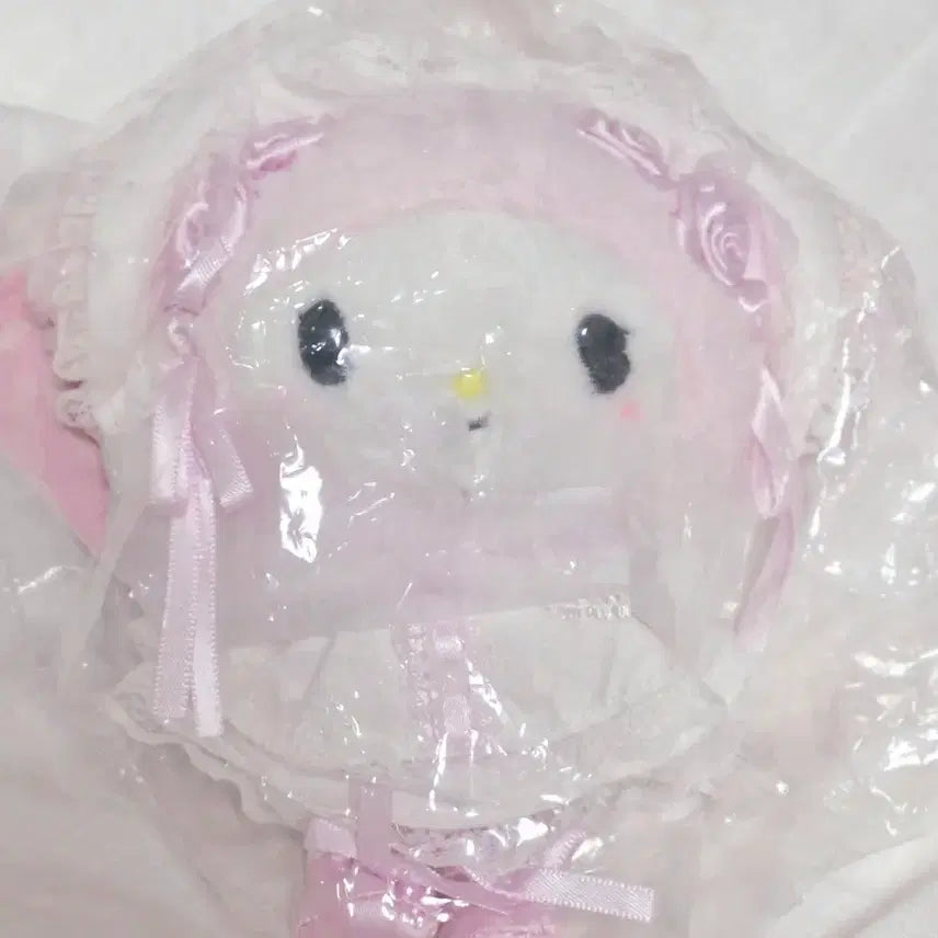 [BUNJANG] Sanrio My Melody White Frill Wedding Mascot / [새상품]산리오 화이트프릴 웨딩 마스코트 마이멜로디