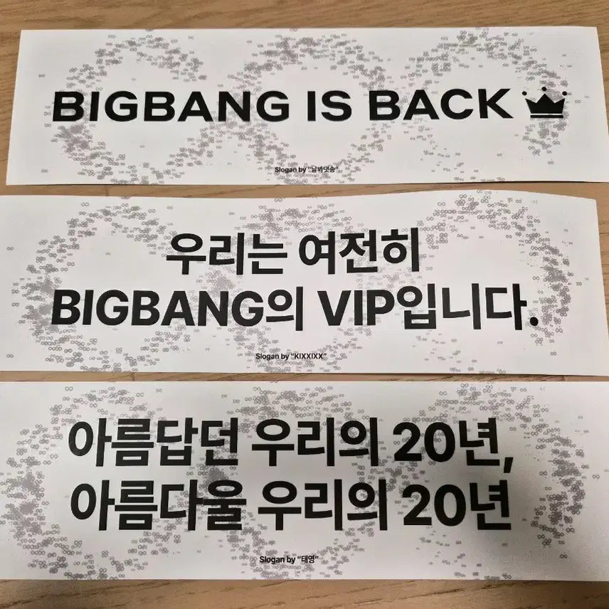 [BUNJANG] Big Bang Concert Raincoat and Slogan Set / 빅뱅 콘서트 우비 3개 + 슬로건 3개 세트